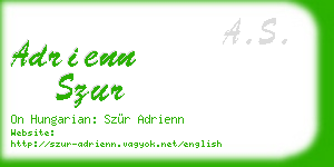 adrienn szur business card